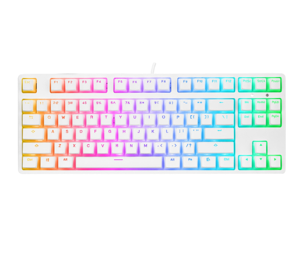 Rampage TKL GHOST Huano Red Switch biała - 1351975 - zdjęcie